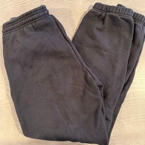 TNA Cozy Fleece Black Sweatpants